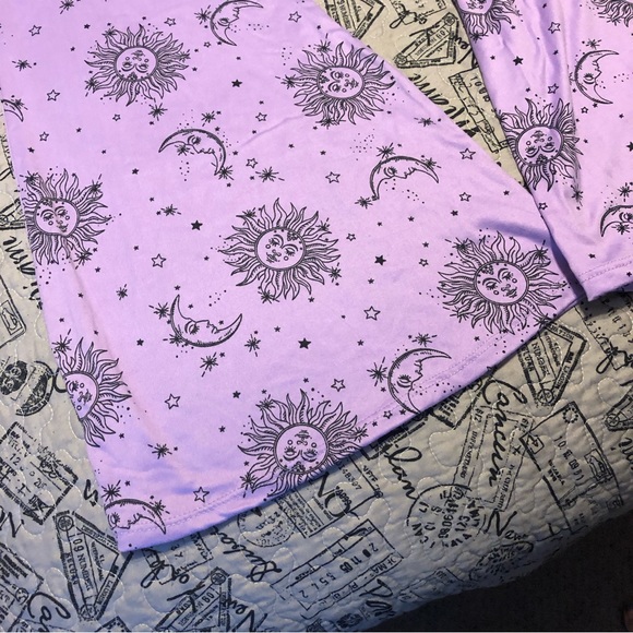 Purple Celestial Flared Leggings - Picture 2 of 4